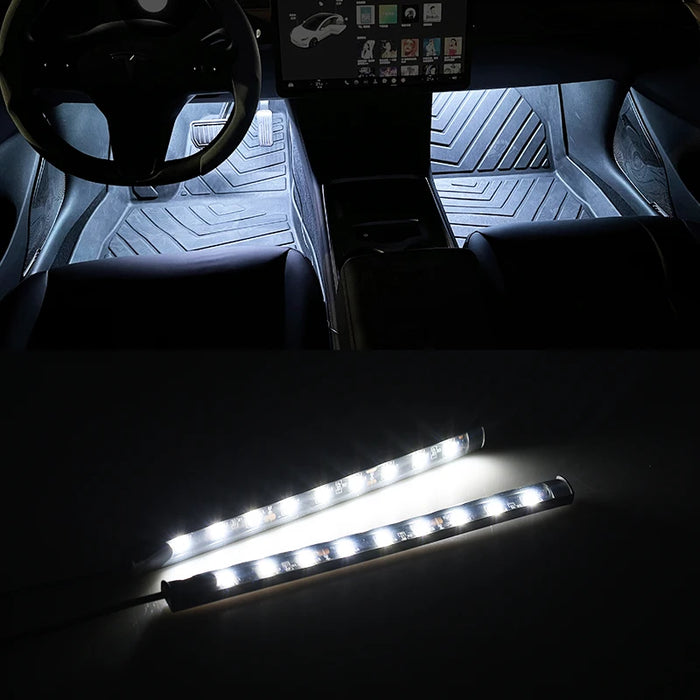 9 Led Car Interior Ambient Mood Foot Light Usb Decorative Atmosphere Lamp 12V