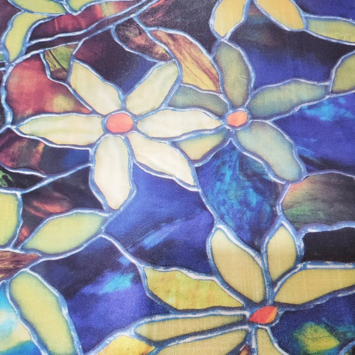 Flower Pattern Frosted Window Film - Heat Control & Privacy Protection