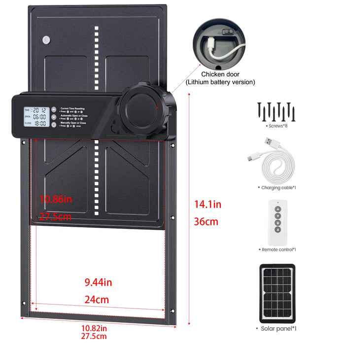 Smart Solar Pet Door With Timer & Remote