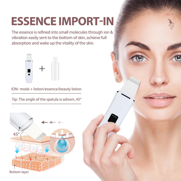 Deep Cleansing Ultrasonic Skin Scrubber