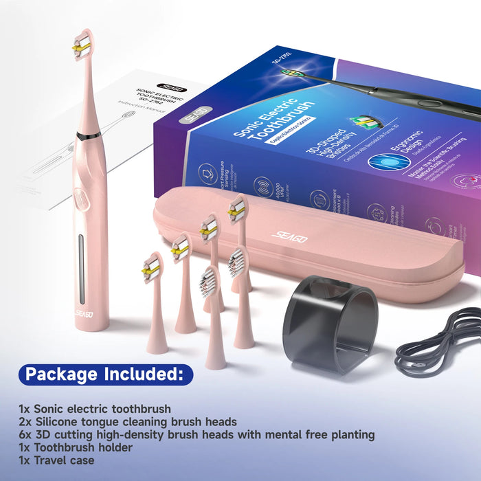 Touch Control Sonic Toothbrush Pressure Sensor With Travel Box