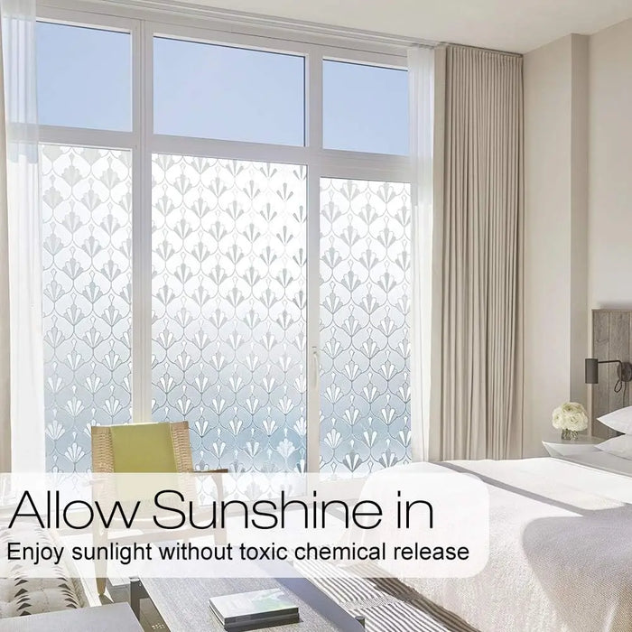 Decorative Window Film For Privacy - High-Quality Static Cling - Office Bedroom Kitchen