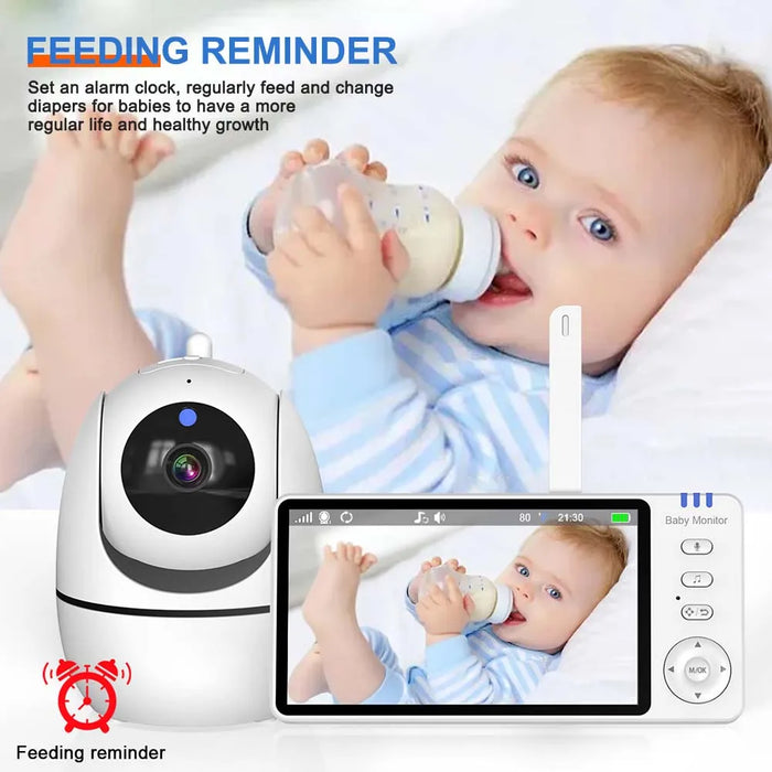 5 Video Baby Monitor With Ptz Camera & Temperature Sensor