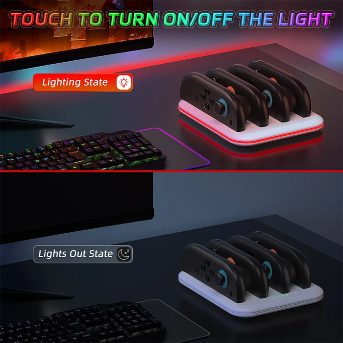 For Switch 2 Charging Dock Station Led Indicator Joy-Con Controller Charging Stand Charger For Nintendo Switch 2 Charger Stand