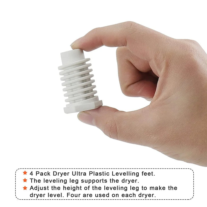 4 Pieces 49621 Ps1609293 Dryer Leveling Leg Feet W10823505 Ap4295805 Ps1609293 Eap1609293 Compatible With Whirl-Pool Dryer Legs