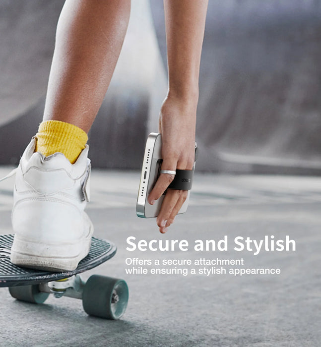 Portable Slim Grip With Telescopic Finger Kickstand 2-In-1 Cell Phone Straps Adhesive Loop Finger Holder