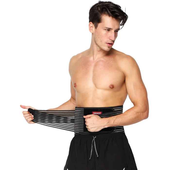Breathable Mesh Lumbar Support Brace High Elastic Steel Waist Bodybuilding