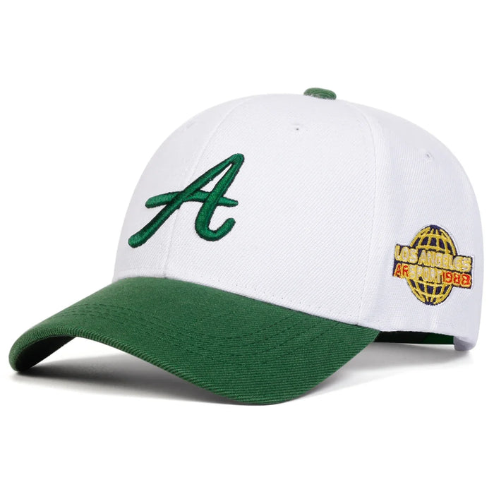 Embroidered A Letter Baseball Cap Adjustable Sun Hat