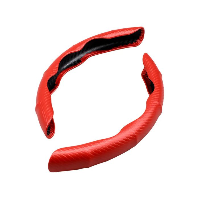 Non-Slip Carbon Fiber Steering Wheel Cover Universal Fit