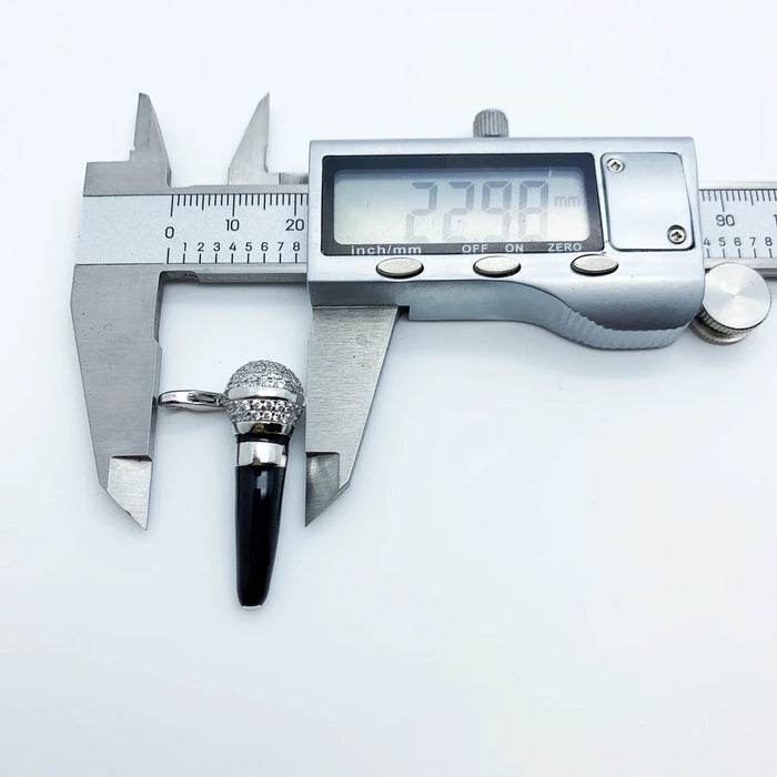 925 Sterling Silver Winter Pendant Microphone Fashion Jewelry For Women & Men