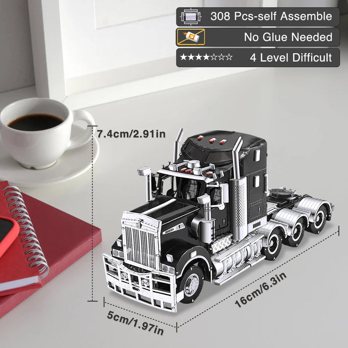 Truck Puzzle Set For Adults 3D Metal Assembly Birthday Gift