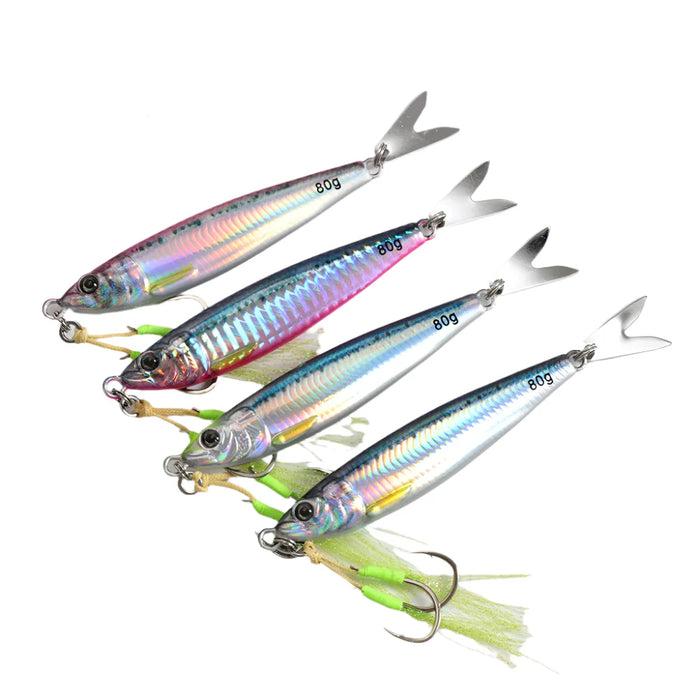 2024 3D Printed Fast Sinking Metal Jig Lure 20G To 80G