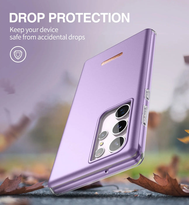 For Samsung Galaxy S23 Ultra 6.8 Inch Dual-Layer Protection Shockproof Rugged Bumper Case With Built-In Screen Protector