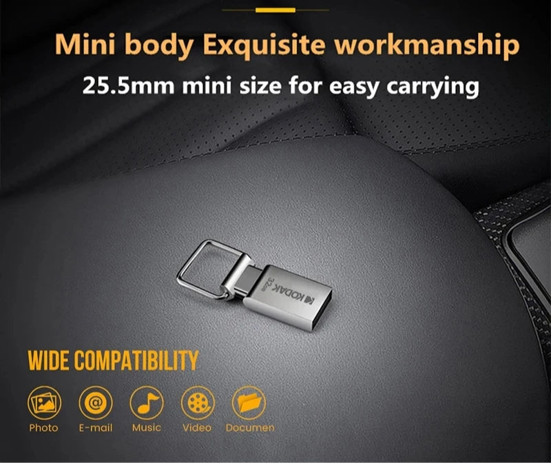 Kodak Super Mini USB Flash Drive 32gb 64gb 128gb Metal Design
