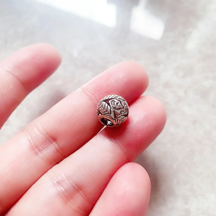 925 Sterling Silver Feather Bead Necklace Ethnic Inspired Fashion Jewelry For Women And Men