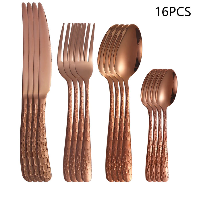 4 / 16 / 24 Piece Stainless Steel Cutlery Set For Family Restaurant Or Home Use