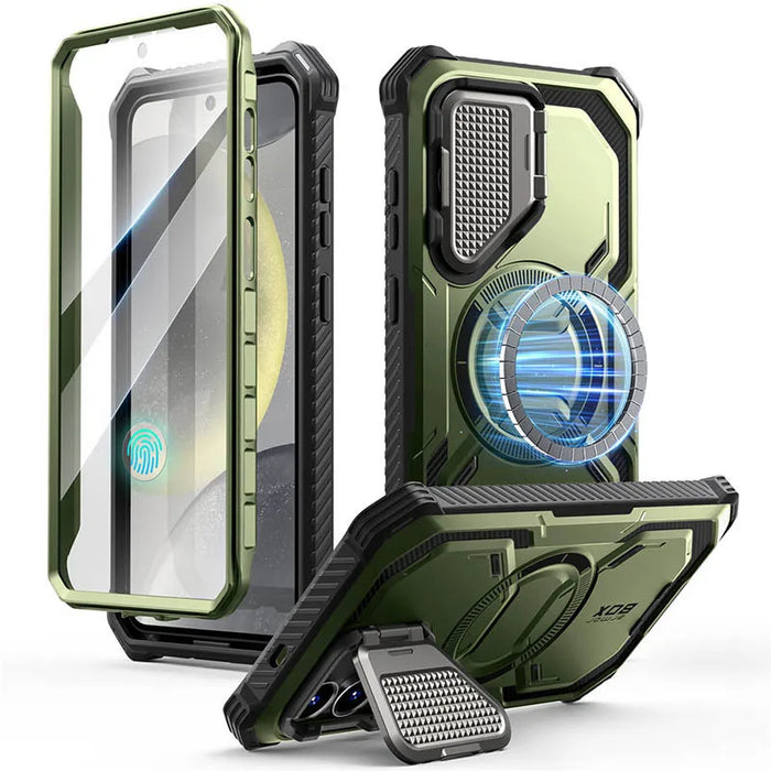 For Samsung Galaxy S25 2025 6.2 Inch Screen Armorbox Magnetic Case With Camera Protection