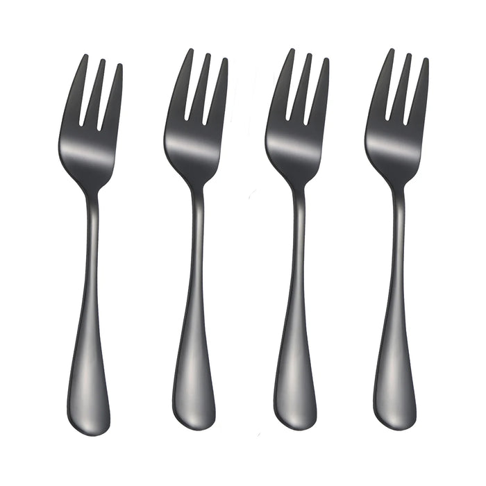 4 Piece Fruit & Dessert Fork Set For Delicate Cakes
