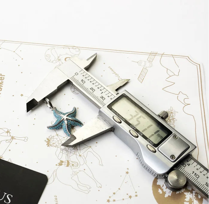 925 Sterling Silver Deep Sea Blue Oceanstar Pendant Gift For Women & Men