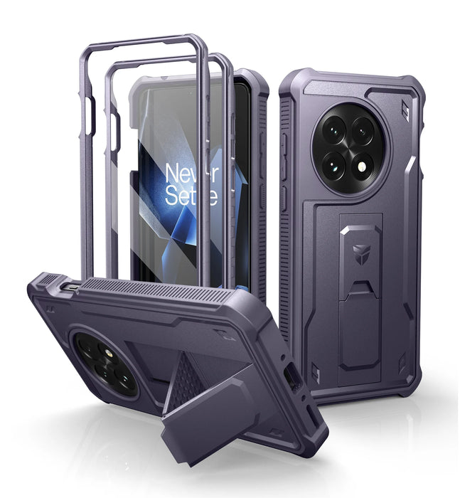 For Oneplus 13 5G 2025 Full Body Bumper Military Grade Armor Shockproof Shell Case Bracket With Built In Screen Protector