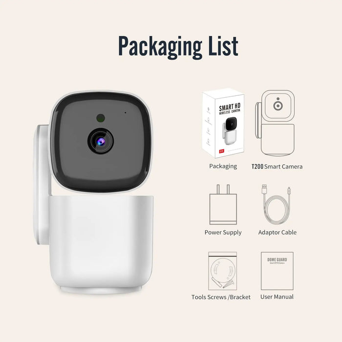 2025 Indoor Pan Tilt Smart Camera 1080P Hd Night Vision Motion Detection
