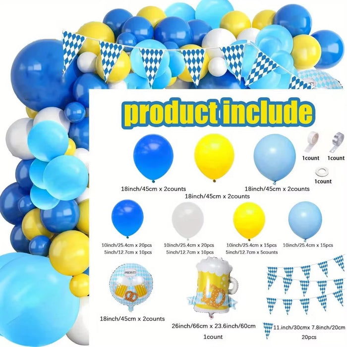 90 Pcs Red White Blue Latex Balloon Can Be Used For Independence Day Celebration Birthday Party Holiday Party Etc