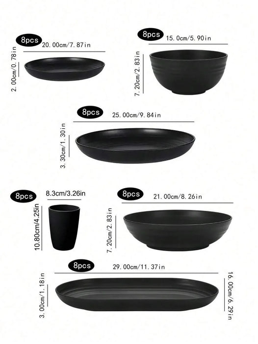 4 / 48 Piece Reusable Plastic Cutlery Set For Hotels Parties And Christmas