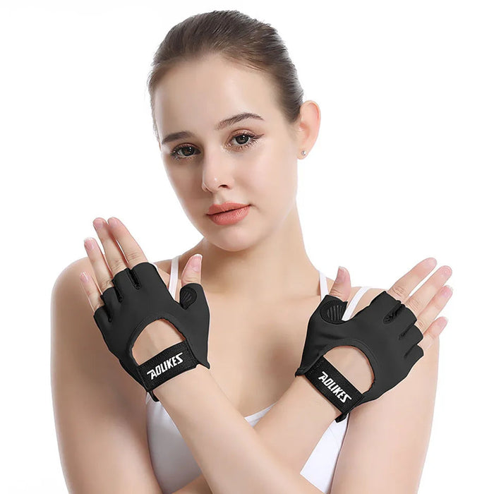 Non Slip Half Finger Gym Gloves For Weight Lifting Shockproof & Liquid Silicone Fitness Gloves
