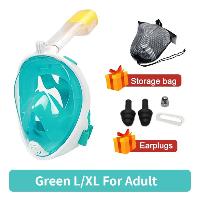 Full Face Snorkel Mask For Kids & Adults