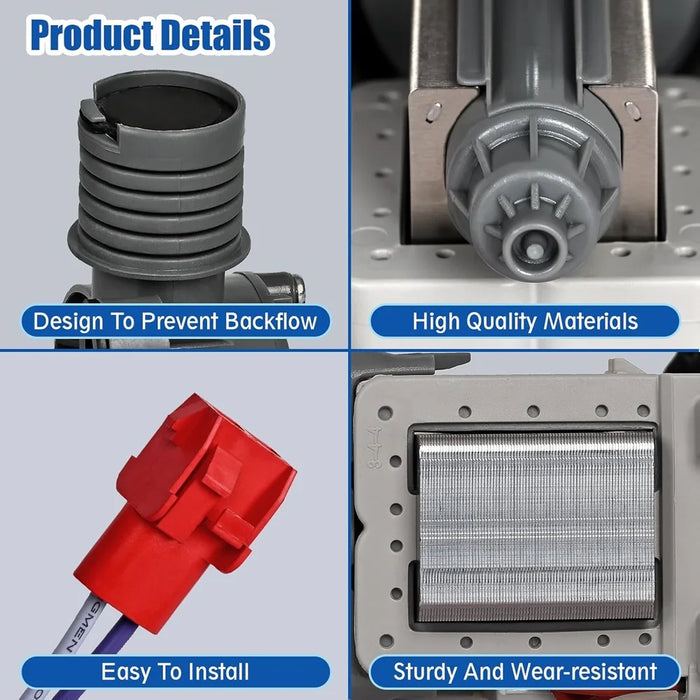 Wh11X34742 Washer Pump Assembly For Frigidaire 11001011000071 5304511363 Fftw4120Sw Washing Machine Drain Pump Motor