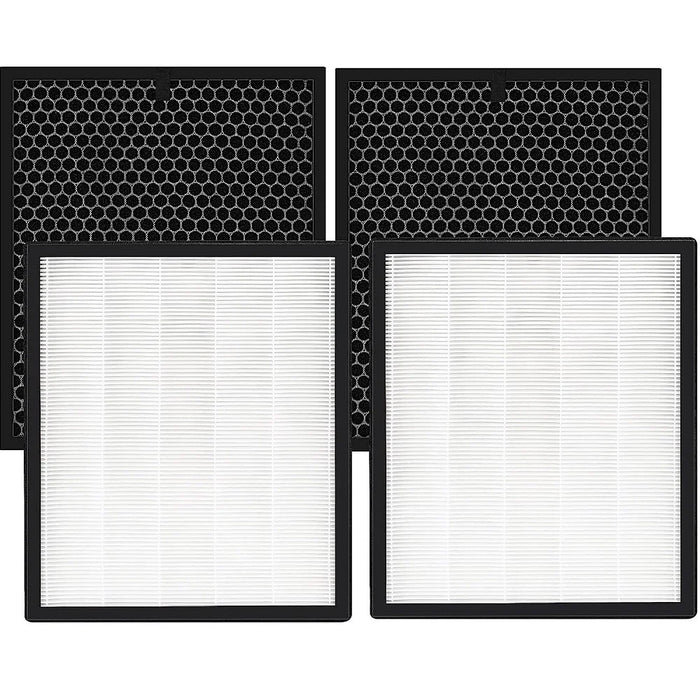 2 Pack Compatible With Levoit Lv-Pur-131 Air Purifier True Hepa & Activated Carbon Filters Set Lv-Pur131S And Lv-Pur131-Rf