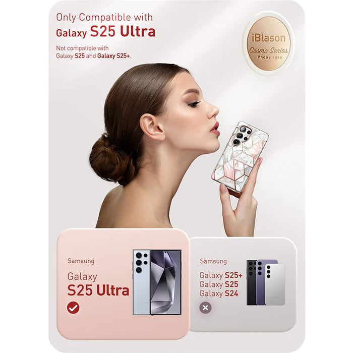 For Samsung Galaxy S25 Ultra Case Cosmo Mag Slim Full Body Protection With Built-In Screen Protector