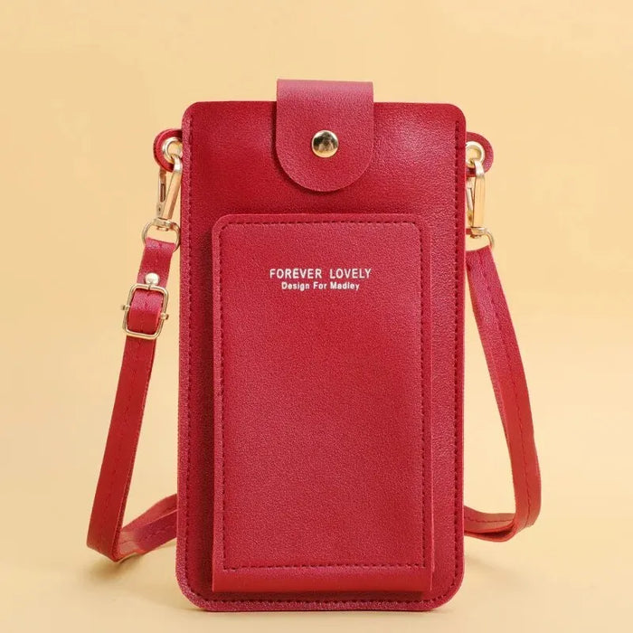 Soft Leather Crossbody Wallet for Women