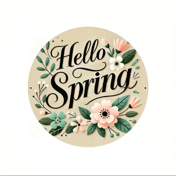Eye-Catching Spring Farmhouse Metal Sign Charming Home Decor