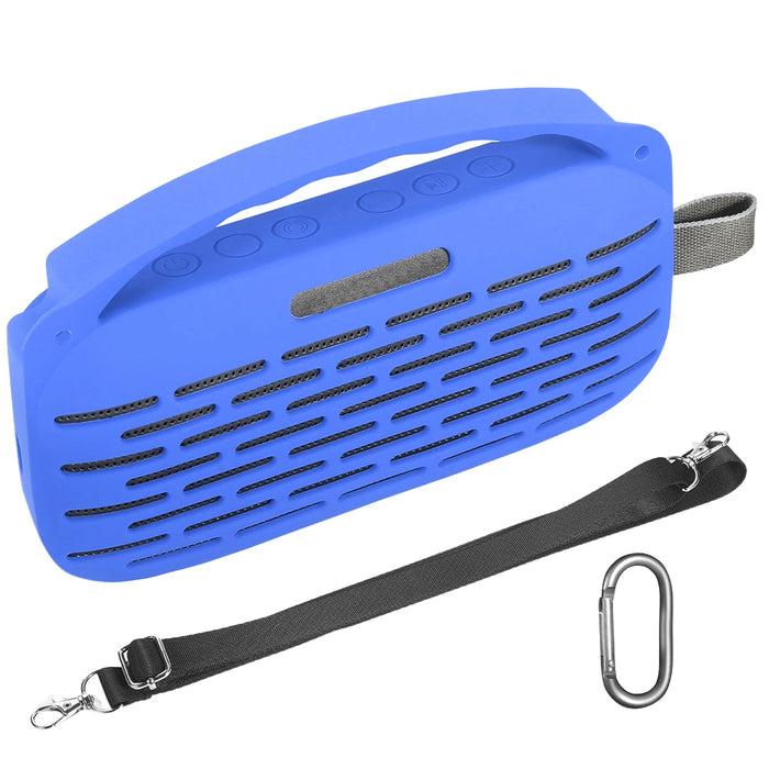 Soft Silicone Case Cover For Bose Soundlink Flex 2Nd Gen Speaker Travel Protective Carrying Pouch Drop-Proof Carrying Case