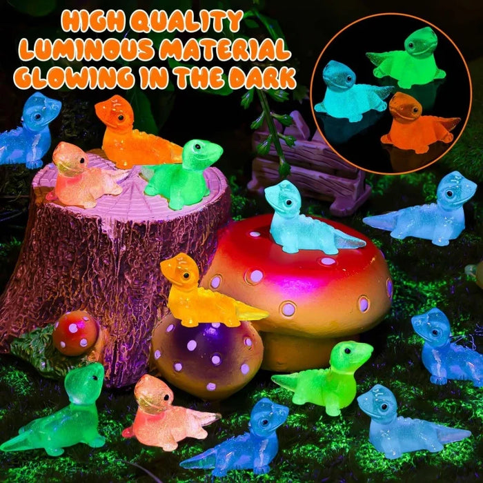 30 Glow In The Dark Mini Lizard Figures For Diy Crafts