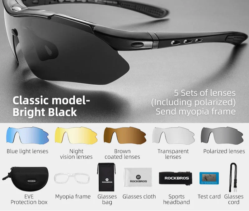 Photochromic Cycling Sunglasses For Outdoor Sports