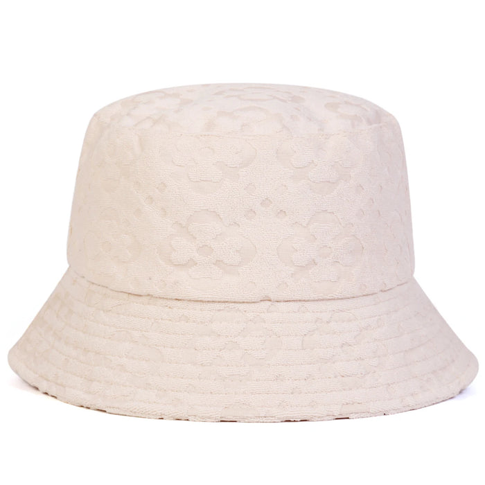 Custom Floral Print Bucket Hat For Outdoor Sun Protection