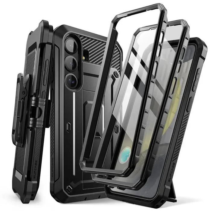 For Samsung Galaxy S25 Ub Pro Rugged Case With Built-In Screen Protector & Kickstand