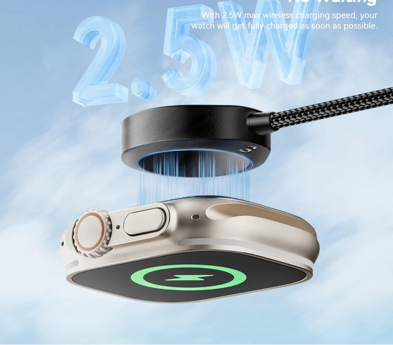 Magnetic Charger For Apple Watch Series 9 8 7 6 5 Ultra 2 Se Fast Charging Cable Accessories For Iwatch 9 8 7 6 5 4 3 2