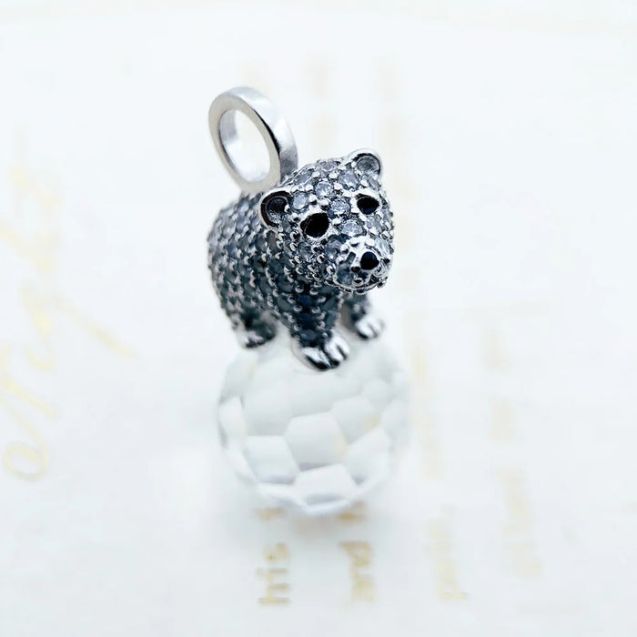 925 Sterling Silver Polar Bear Pendant Winter Fashion For Women