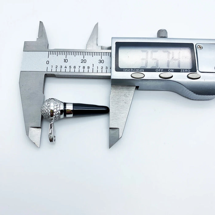 925 Sterling Silver Winter Pendant Microphone Fashion Jewelry For Women & Men