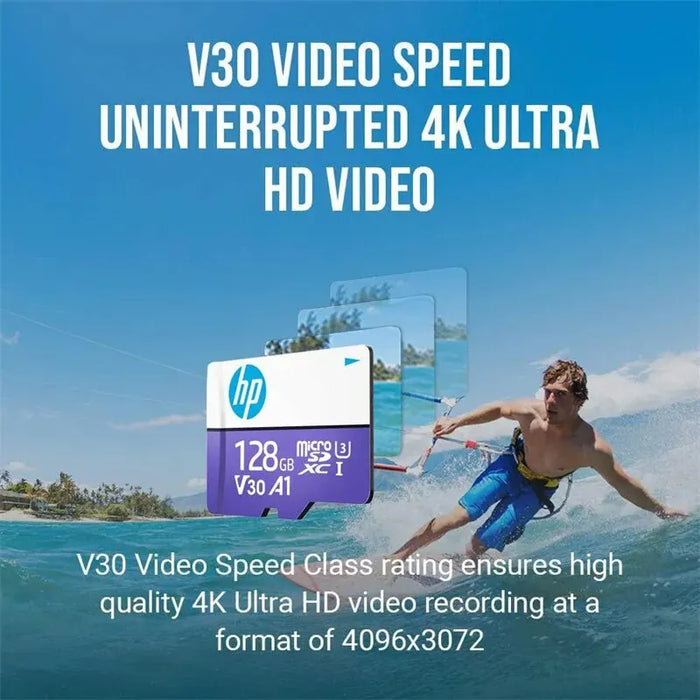 HP High Speed 256gb Micro Sd Card Class 10 4k Tf Mecard C10