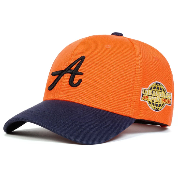 Embroidered A Letter Baseball Cap Adjustable Sun Hat
