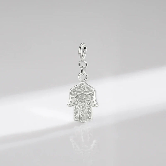 925 Sterling Silver Hamsa Pendant For Women Bracelets & Necklaces