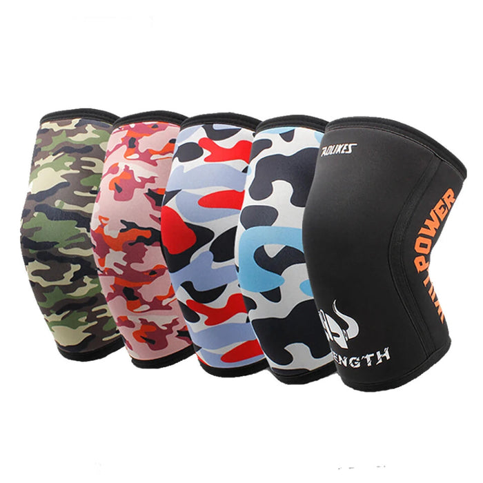 Pair of 7Mm Neoprene Knee Sleeves Compression Support For Squats & Crossfit