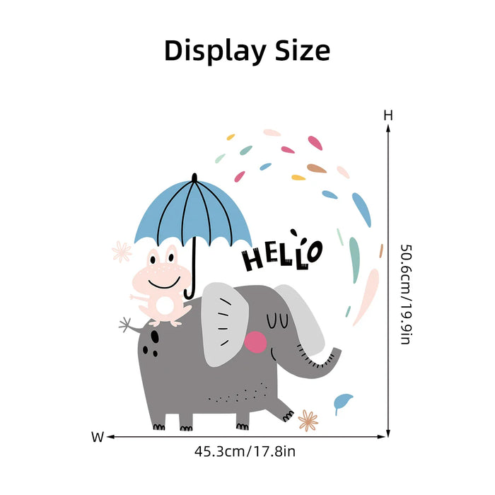 Adorable Animal Wall Stickers For Kids Room Decor