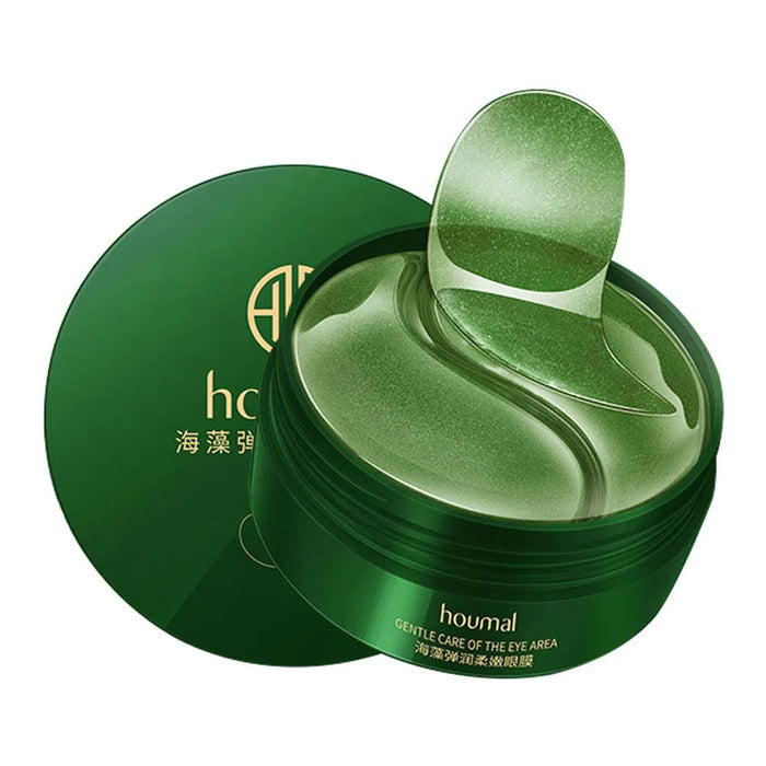 60 Piece Seaweed 24K Golden Crystal Eye Mask Anti Aging Moisturizing Anti Dark Circles