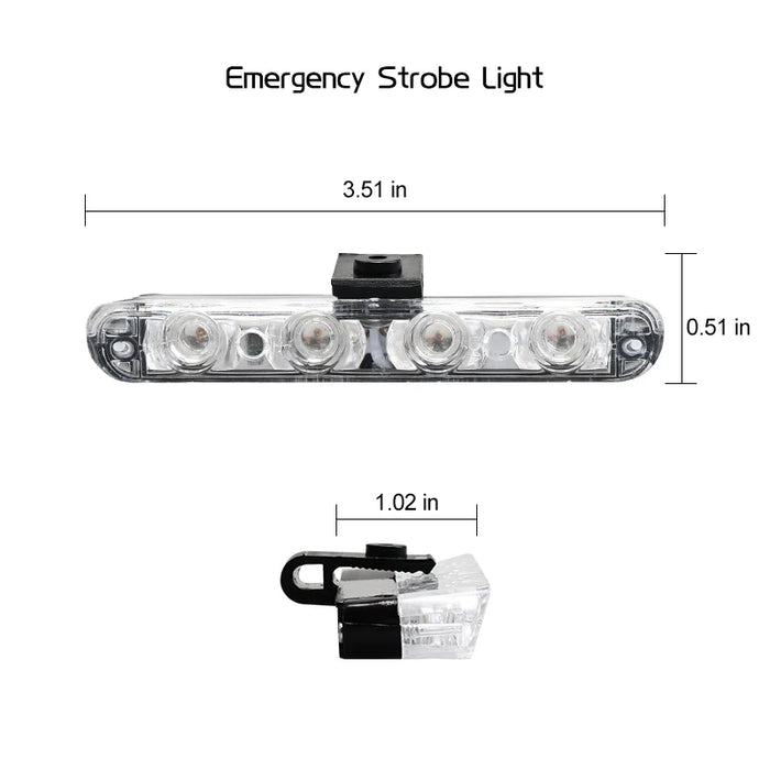 12V Car Led Grid Police Strobe Light Remote Control Emergency Flashing Beacon