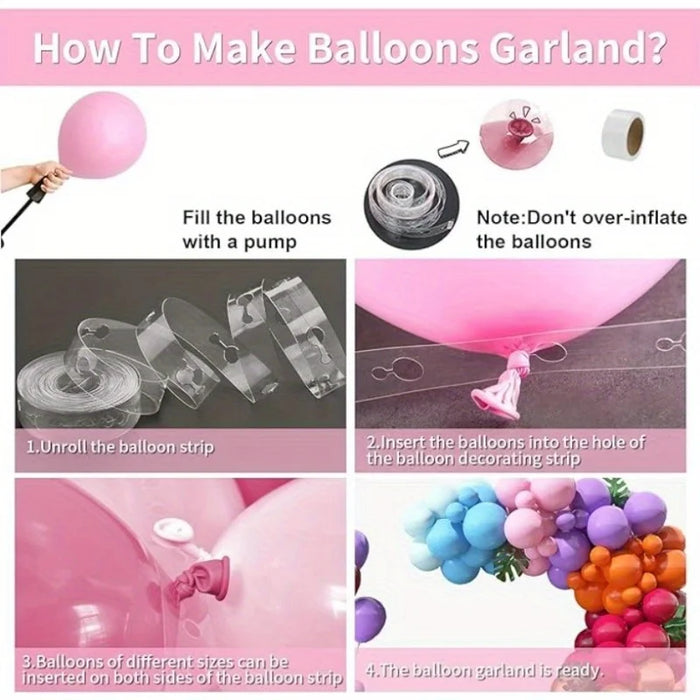 146 Pcs Orange Summer Arch Balloon Set Orange Tree Shaped Aluminum Film Balloon For Pool Party Birthday Party Etc